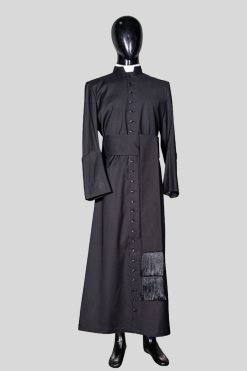 Black Wool Priest Cassock