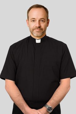 Versatile Black Clergy Shirt