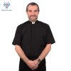 small sleeve clergy shirt