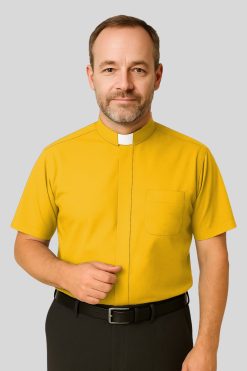 Golden Tab Clergy Collar Shirt