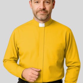 Professional Golden Tab Clergy Collar Shirt