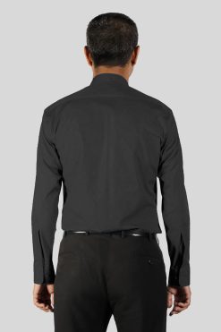 Professional Black Tab Clergy Collar Shirt Long Sleeve & Easy Care