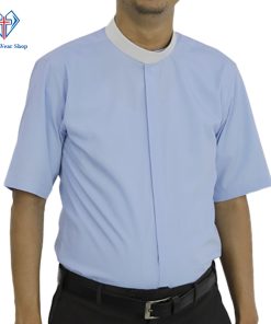 Light Blue Clergy Shirt