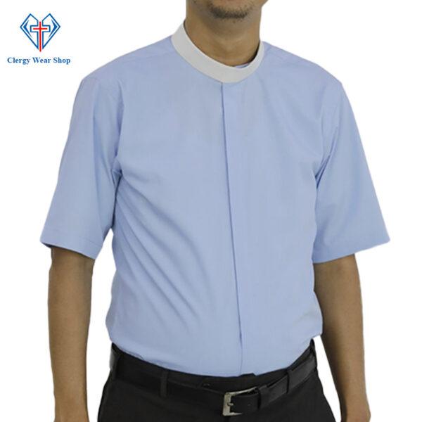 Light Blue Clergy Shirt