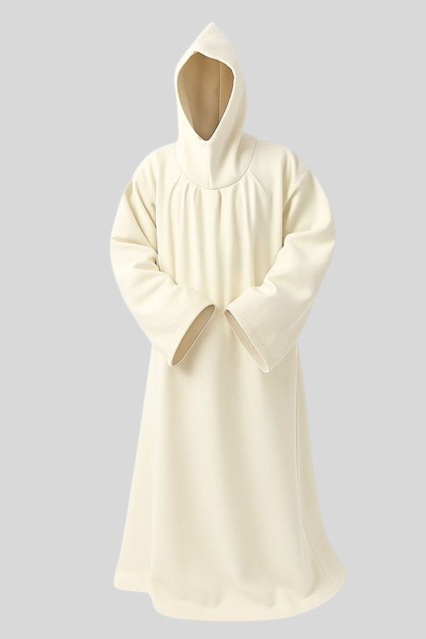 Benedictine Habit White Robe for Men