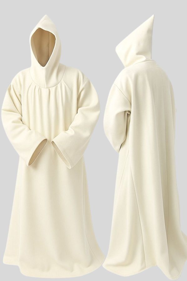 Benedictine Habit White Robe for Men