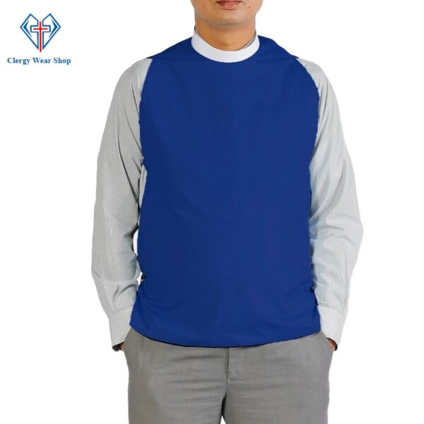Clergy Shirt Front Blue