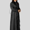 Black Cassock for Women with 33 Buttons