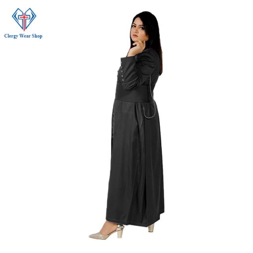 33 buttons black cassock