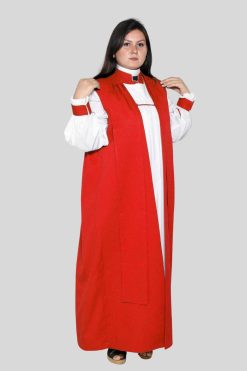Clergy Chimere Red for Women in Classic Design