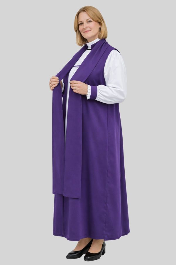 Purple Chimere for Women Tailored for Formal Use