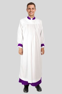 White Rochet with Roman Purple Chimere