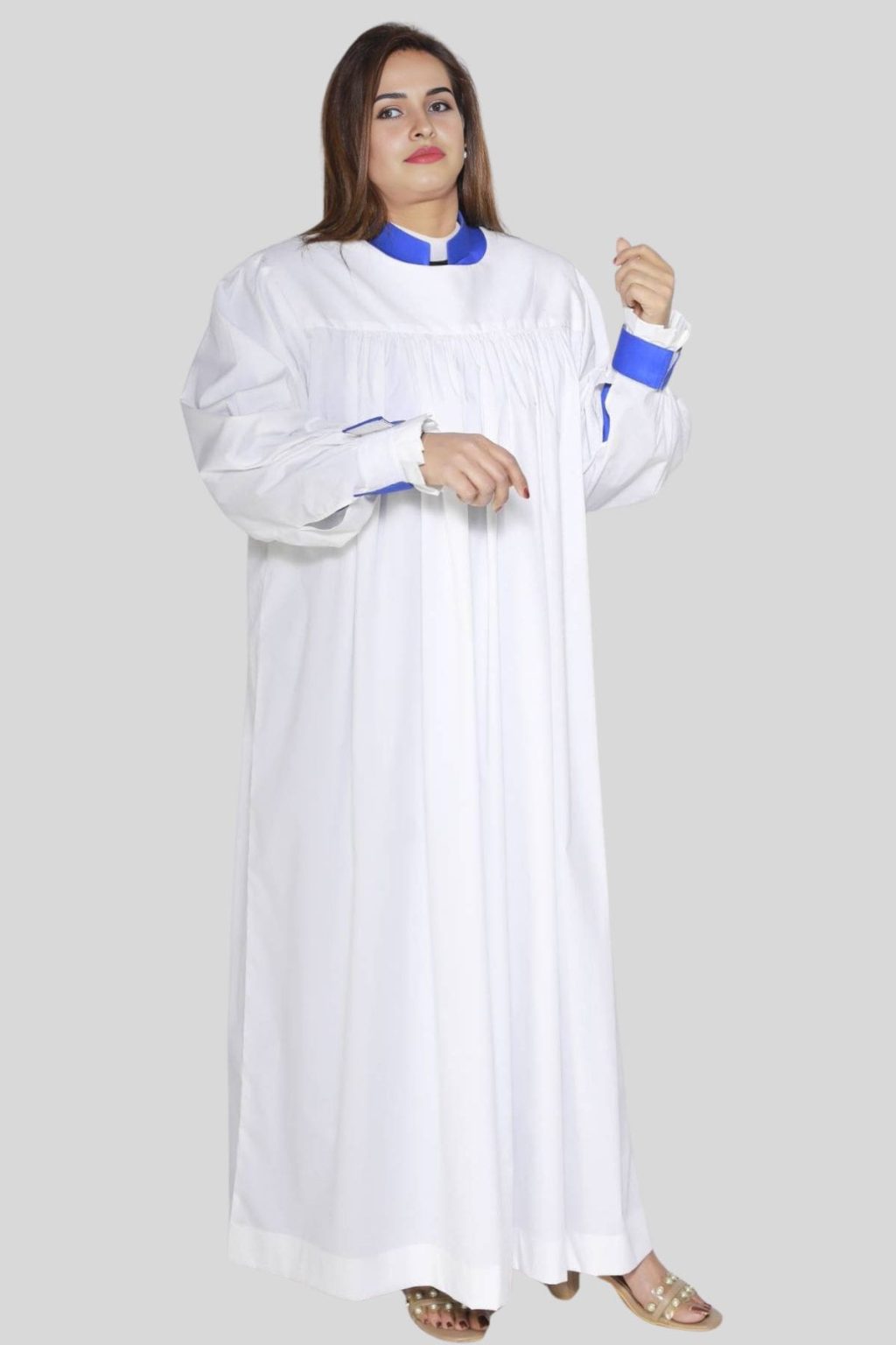 Ladies White Rochet Traditional Elegance for Sacred Ministry