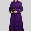 Pontifical Roman Purple Women's Cassock for Worship