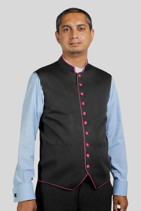 Clergy Vests Royal Blue Tailored Religious Wear for Bishop