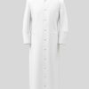 Pure White Pastor Robe for Men Classic Fit for Ceremonial Use