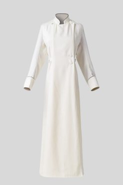Cassock Anglican for Womens Graceful in White