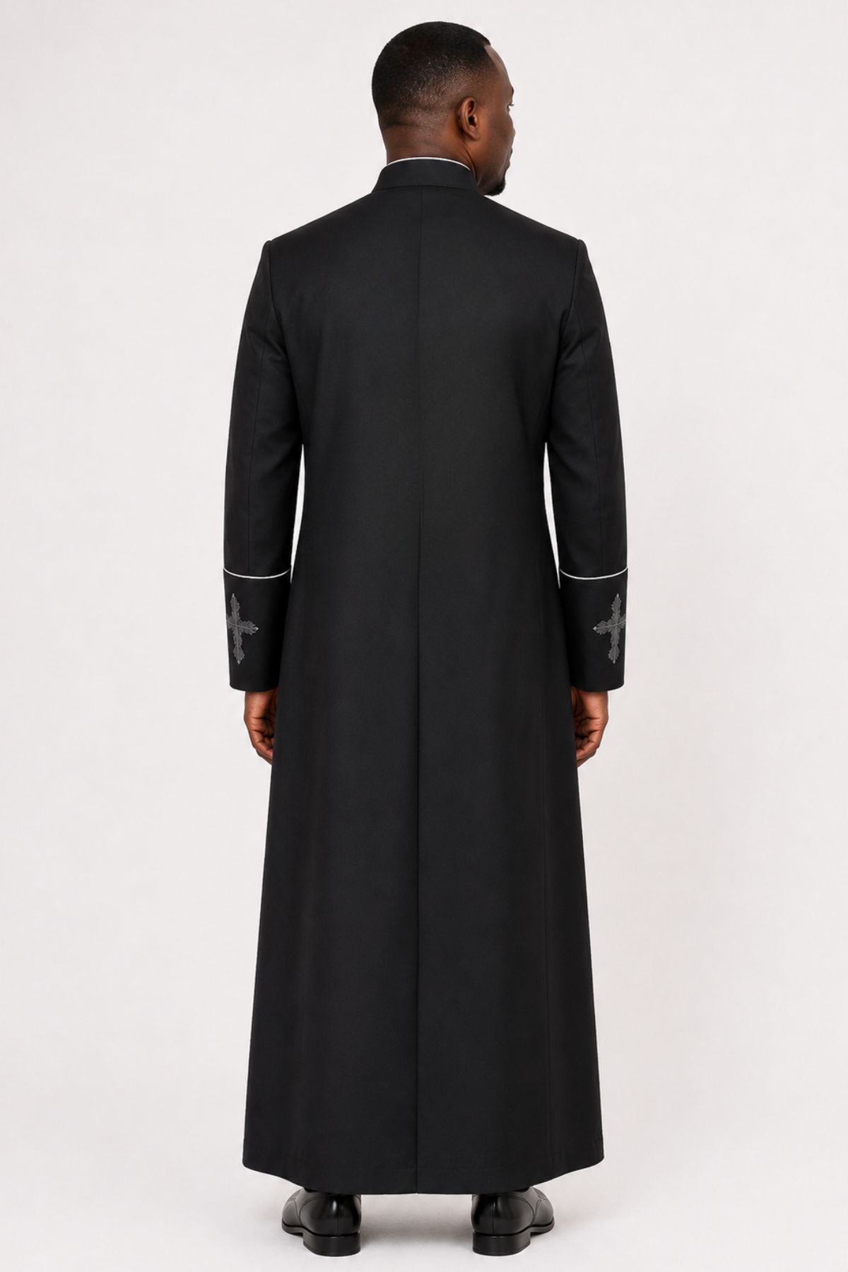 Classic Silver Clergy Robe for Men Ideal for Liturgical Events Classic Silver Clergy Robe for Men Ideal for Liturgical Events