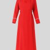 Red Anglican Cassock for Women with Graceful Look