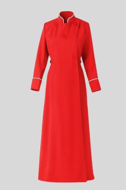 Red Anglican Cassock for Women with Graceful Look