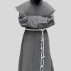 Gray Franciscans Monk Robe with Cord Cincture
