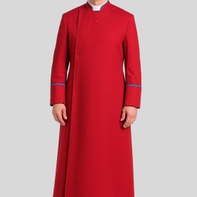Red Anglican Bishop Cassock Bold and Regal Vestment for Men