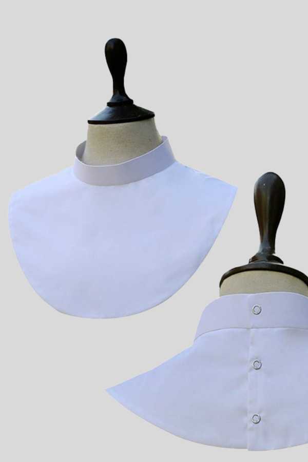 Clergy Bib White for Neat All Day Comfort
