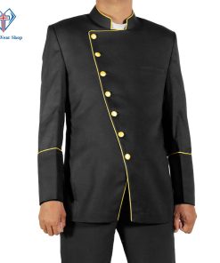 Clergy Jackets Double Breast Frock (BlackGold) (1)