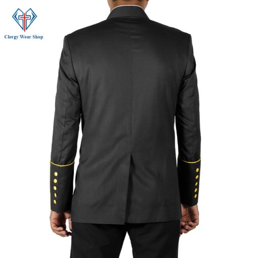 Clergy Jackets Double Breast Frock (BlackGold) (1)