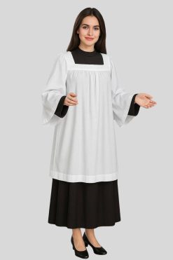 Square Neck Surplice with Square Neck Design