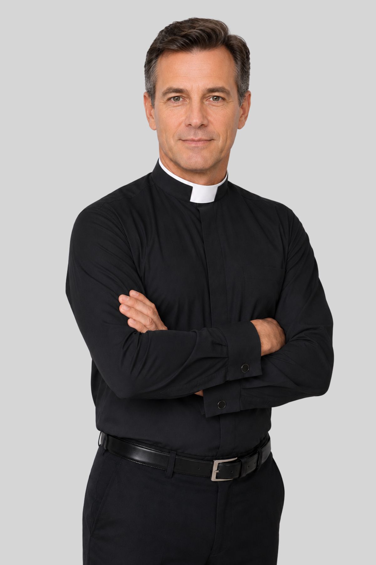 Tonsure Collar Clergy Shirt for Priests (6) Tonsure Collar Clergy Shirt for Priests