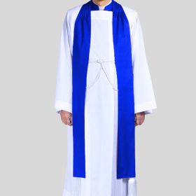 Holy, Men's Pastor Vestment In Royal Blue - 4 Pieces Included