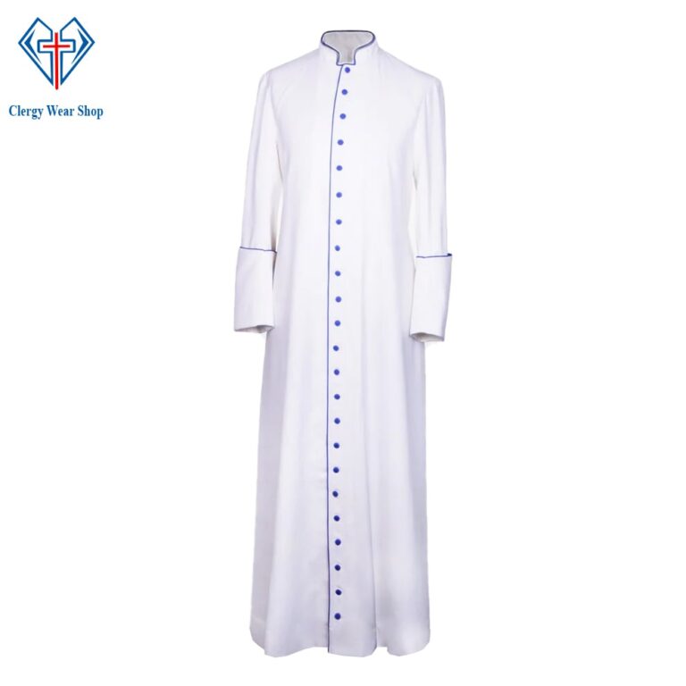White Clergy Robes for Mens White Cassock
