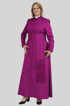 Anointed Red Purple Women's Cassock for Sacred Service