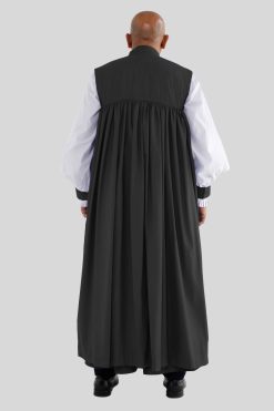 Black Chimere, Cassock & Rochet Clergy Set