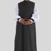 Black Chimere, Cassock & Rochet Clergy Set