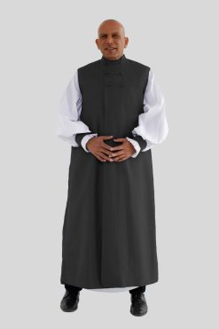 Black Chimere, Cassock & Rochet Clergy Set