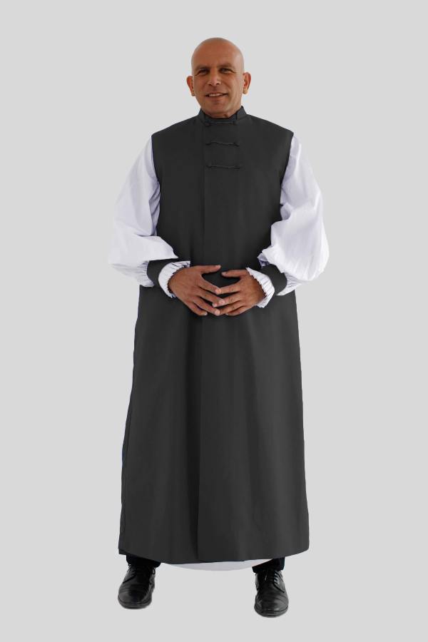 Black Chimere, Cassock & Rochet Clergy Set