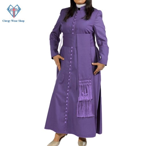 The Perfact Ladies Purple Cassock 33 Buttons