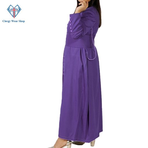 The Perfact Ladies Purple Cassock 33 Buttons