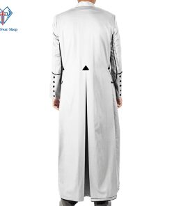 White Mens Cassock Mens 33 Buttons Cassock