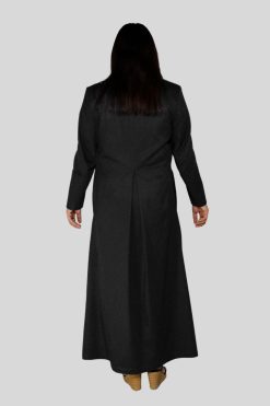 Black Anglican Cassock for Women with Clean Cut