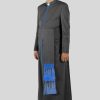 Black Cassock Blue Trim