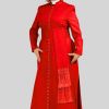 Cardinal Women's Red Cassock with Red Trim