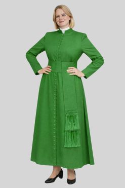 Covenant Womens Green Cassock for Clergy Ceremonies