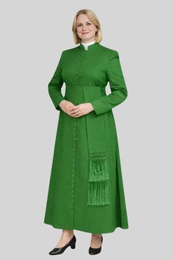 Covenant Womens Green Cassock for Clergy Ceremonies