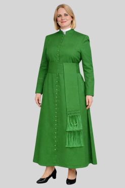 Covenant Womens Green Cassock for Clergy Ceremonies