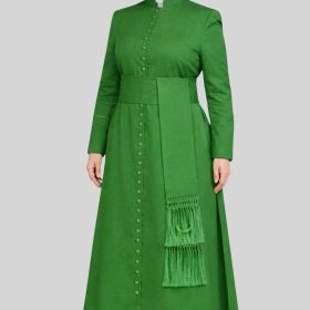 Covenant Womens Green Cassock for Clergy Ceremonies
