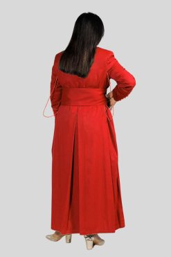 Ladies Cassock Red Graceful with 33 Button Front