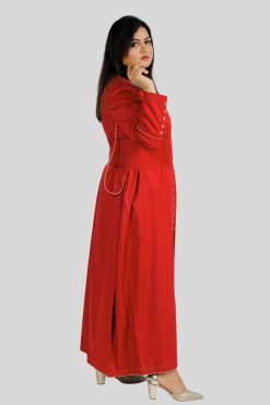 Ladies Cassock Red Graceful with 33 Button Front